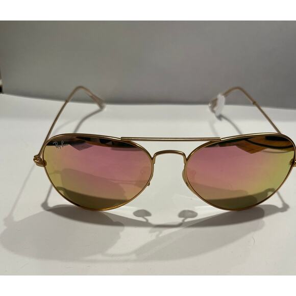 Ray-Ban Aviator Large Metal Pink Flash Sunglasses - Picture 2 of 4
